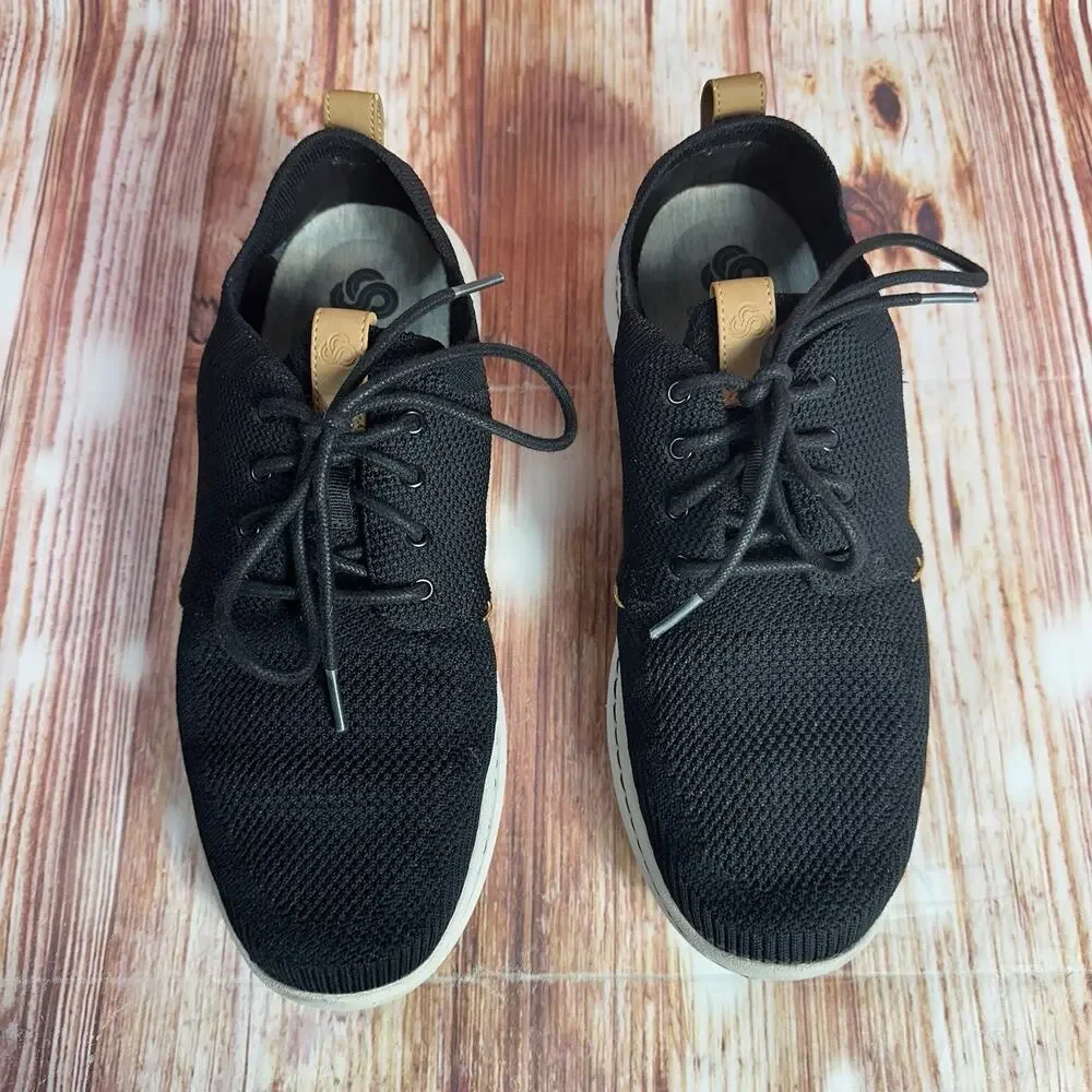 Clarks STEP URBAN MIX Mens Size 8.5 M Black Knit Sneakers Casual Oxfords Shoes